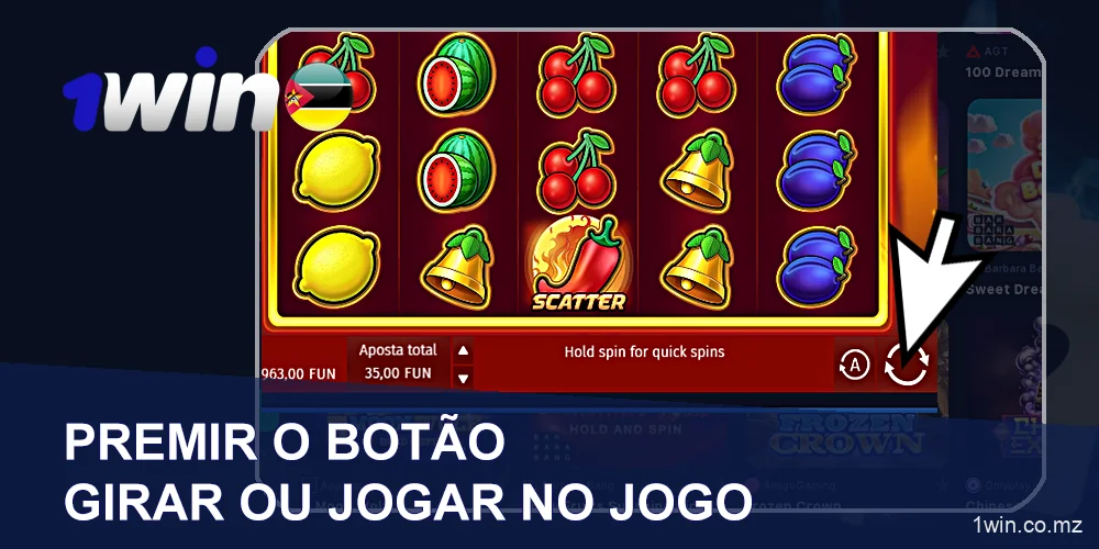 Iniciar jogo de slot machine em 1win