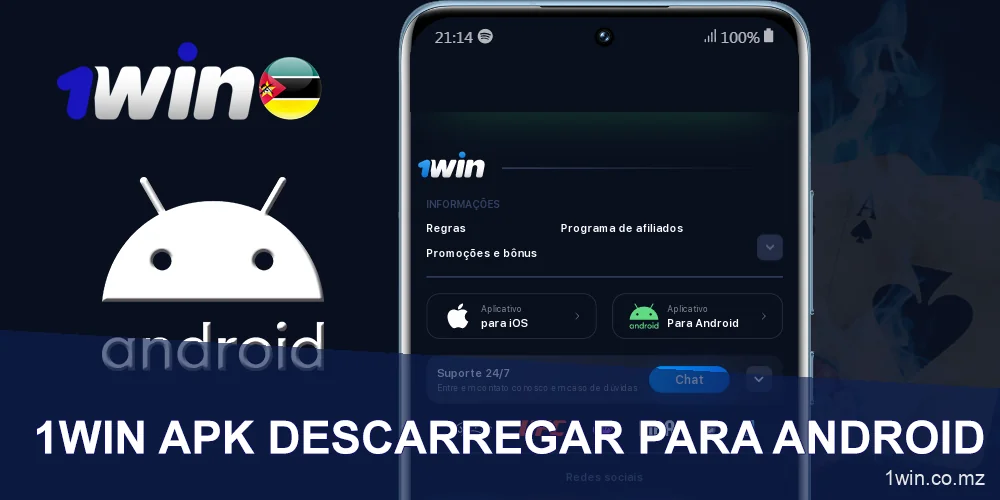 Descarregar a aplicação 1WIN para ANDROID