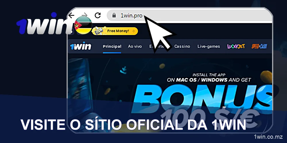 Ir para o sítio Web oficial da 1WIN