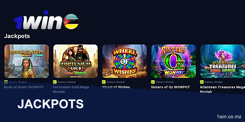 Jackpots no 1Win Casino