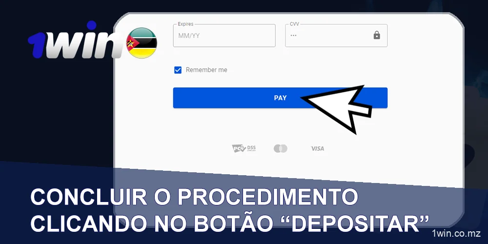 Conclua o procedimento de depósito no 1Win