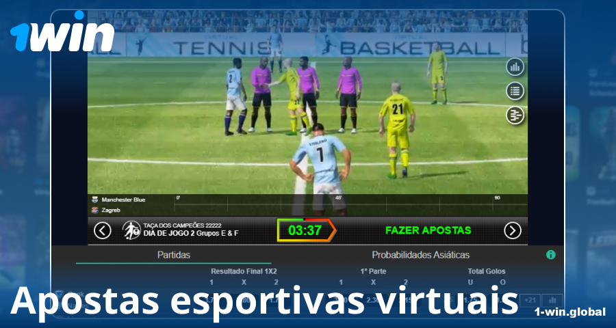 Jogar esportes virtuais para jogadores brasileiros no 1Win
