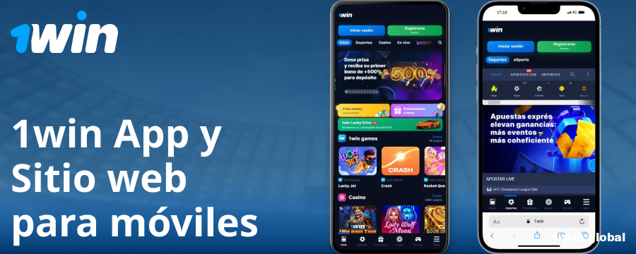 Aplicación móvil para jugadores españoles de 1Win