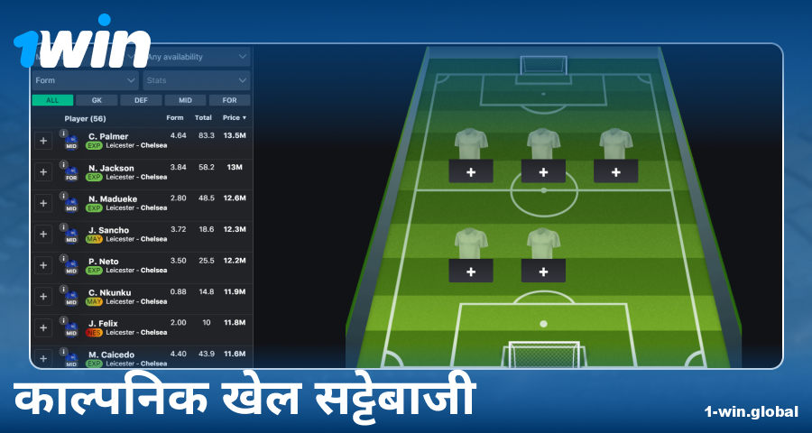 1Win इंडिया पर फैंटेसी स्पोर्ट्स खेलें