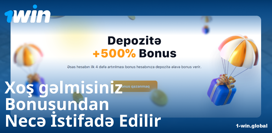 1Win AZ qarşılama bonusu təlimatı