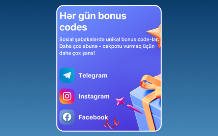 1Win AZ oyunçuları üçün sosial şəbəkə bonusu